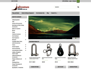 adventurehardware.com.au screenshot