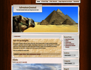 adventurejournaldemo.wordpress.com screenshot