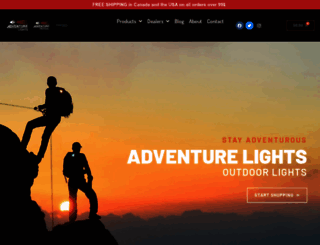 adventurelights.com screenshot
