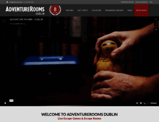 adventurerooms.ie screenshot