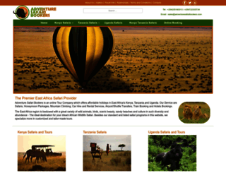 adventuresafaribookers.com screenshot