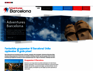 adventuresbarcelona.no screenshot