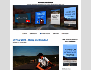 adventuresinqa.com screenshot