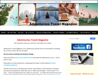 adventuress-travel-magazine.com screenshot