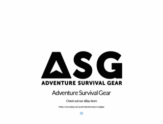 adventuresurvivalgear.com.au screenshot