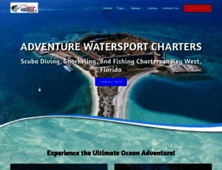 adventurewatersportcharters.com screenshot