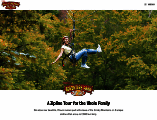 adventureziplinesofsevierville.com screenshot