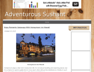 adventuroussushant.bravesites.com screenshot