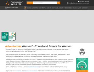 adventurouswomen.com.au screenshot
