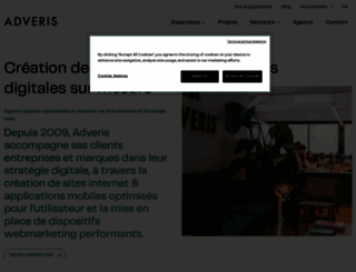 adveris.fr screenshot
