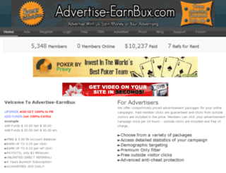 advertise-earnbux.com screenshot