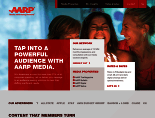 advertise.aarp.org screenshot