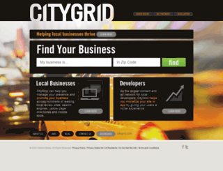 advertise.citygrid.com screenshot