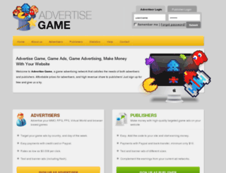 advertisegame.com screenshot