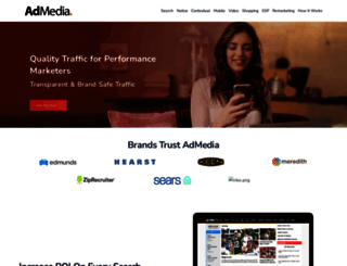 advertiser.admedia.com screenshot