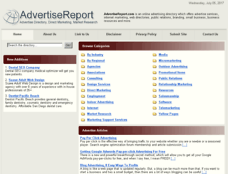 advertisereport.com screenshot