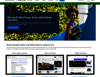advertising.microsoft.com screenshot
