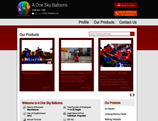 advertisingballoons.co.in screenshot
