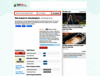 advertisinghunt.net.cutestat.com screenshot