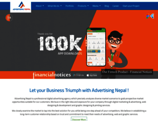 advertisingnepal.com screenshot