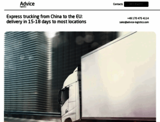 advice-logistics.de screenshot