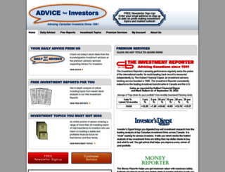adviceforinvestors.com screenshot