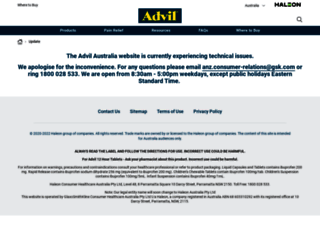 advil.net.au screenshot