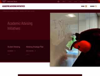 advising.vt.edu screenshot