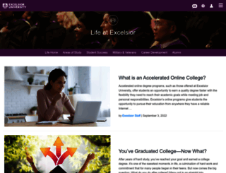 advisors.excelsior.edu screenshot