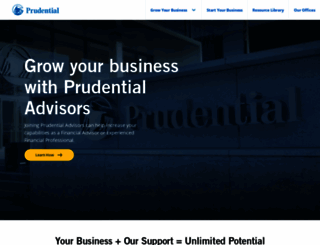 advisors.prudential.com screenshot
