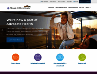 advocatechildrenshospital.com screenshot