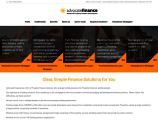 advocatefinance.co.uk screenshot