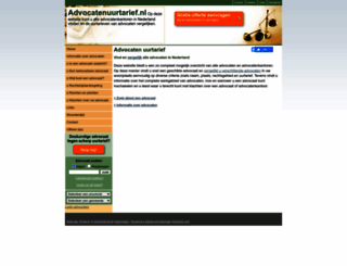 advocatenuurtarief.nl screenshot