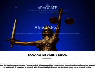 advocaterajatbansal.com screenshot