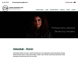 adwokat-gadzinowska.pl screenshot