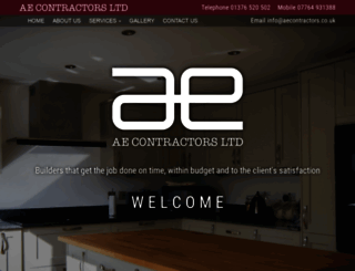 aecontractors.co.uk screenshot
