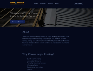 aegis-roofing.com screenshot