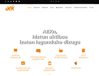 aek.org screenshot