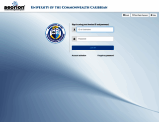 aeorion.ucc.edu.jm screenshot