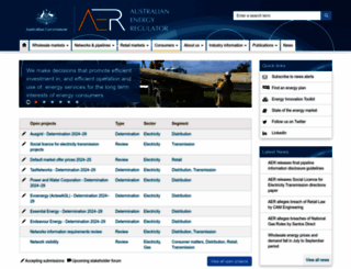 aer.gov.au screenshot