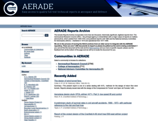 aerade.cranfield.ac.uk screenshot