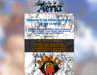 aeria-comic.com screenshot