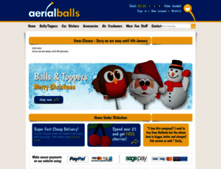 aerialballs.com screenshot