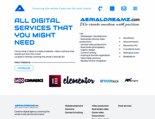 aerialdreamz.com screenshot