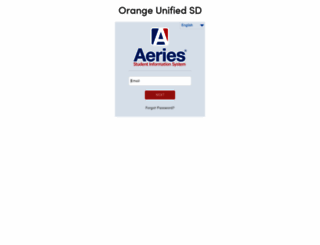 aeries.orangeusd.org screenshot