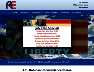 aerobinsonstores.com screenshot