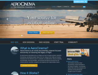 aerocinema.com screenshot