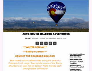 aerocruiseballoonadventures.com screenshot