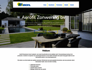 aerofilzonwering.nl screenshot