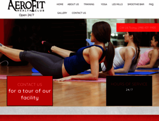 aerofithealthclub.com screenshot